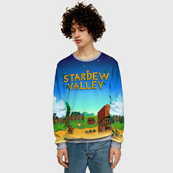 Свитшот мужской Мой дом в Stardew Valley, цвет: 3D-меланж — фото 2