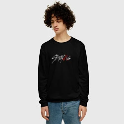 Свитшот мужской Stray Kids white logo, цвет: 3D-черный — фото 2