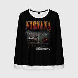 Свитшот мужской Nirvana heart shaped box, цвет: 3D-белый