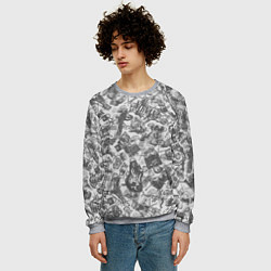 Свитшот мужской Nirvana style light, цвет: 3D-меланж — фото 2