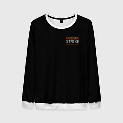 Свитшот мужской Logo Modern strike online, цвет: 3D-белый