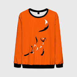 Свитшот мужской Рыжая лисица, цвет: 3D-черный