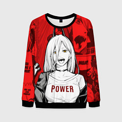 Свитшот мужской Chainsaw Man: Power, цвет: 3D-черный