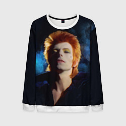 Свитшот мужской David Bowie - Jean Genie, цвет: 3D-белый