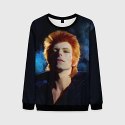 Свитшот мужской David Bowie - Jean Genie, цвет: 3D-черный