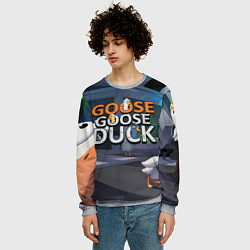 Свитшот мужской Goose Goose Duck Space, цвет: 3D-меланж — фото 2
