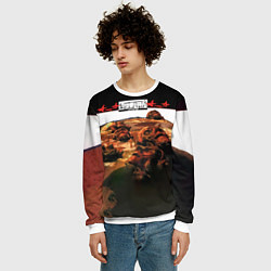 Свитшот мужской Шестой лесничий - Алиса, цвет: 3D-белый — фото 2