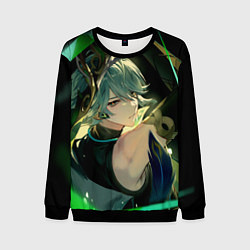 Свитшот мужской Genshin impact - Аль-хайтам, цвет: 3D-черный