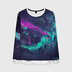 Свитшот мужской Midjourney Осколки, цвет: 3D-белый