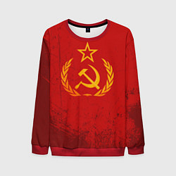 Свитшот мужской СССР серп и молот, цвет: 3D-красный