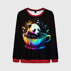 Свитшот мужской Панда в кружке, цвет: 3D-красный