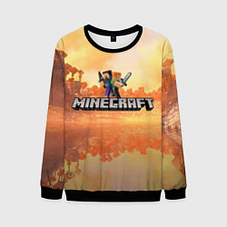 Свитшот мужской Стив Майнкрафт Minecraft, цвет: 3D-черный