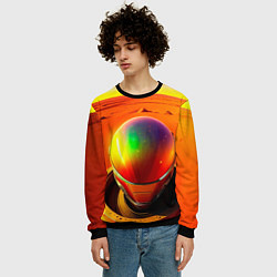 Свитшот мужской Фото на марсе-арт, цвет: 3D-черный — фото 2