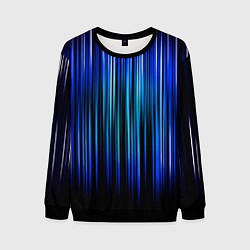 Свитшот мужской Neon line stripes, цвет: 3D-черный