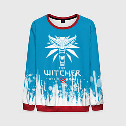 Свитшот мужской The Witcher 3 Wild Hunt крутая, цвет: 3D-красный