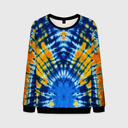 Мужской свитшот Tie dye стиль хиппи