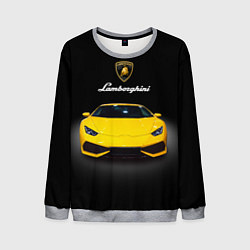 Свитшот мужской Итальянский спорткар Lamborghini Aventador, цвет: 3D-меланж