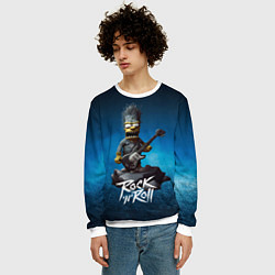 Свитшот мужской Simpson rock, цвет: 3D-белый — фото 2