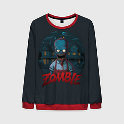 Свитшот мужской Zombie Simpsons, цвет: 3D-красный