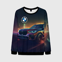 Свитшот мужской BMW midjourney, цвет: 3D-черный