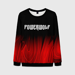 Мужской свитшот Powerwolf red plasma