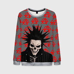 Свитшот мужской Дохлый панк, цвет: 3D-меланж