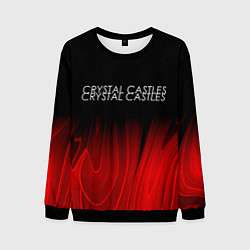 Мужской свитшот Crystal Castles red plasma