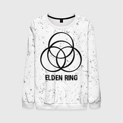 Свитшот мужской Elden Ring glitch на светлом фоне, цвет: 3D-белый
