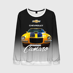Свитшот мужской Американский спорткар Camaro 1970 года, цвет: 3D-белый