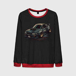 Свитшот мужской Nissan Skyline 2000 gtr, цвет: 3D-красный