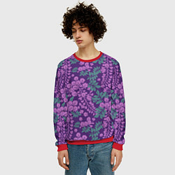 Свитшот мужской Сиреневый рай, цвет: 3D-красный — фото 2