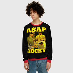 Свитшот мужской Asap Rocky, rapper, цвет: 3D-красный — фото 2