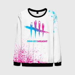 Мужской свитшот Dead by Daylight neon gradient style