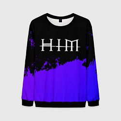 Мужской свитшот HIM purple grunge