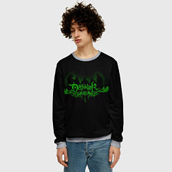 Свитшот мужской Metalocalypse Dethklok green, цвет: 3D-меланж — фото 2