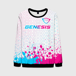 Мужской свитшот Genesis neon gradient style: символ сверху