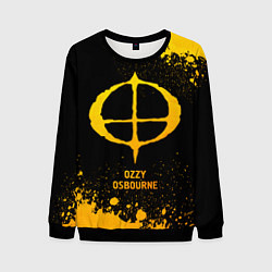 Свитшот мужской Ozzy Osbourne - gold gradient, цвет: 3D-черный