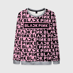 Свитшот мужской Blackpink - pink text, цвет: 3D-меланж