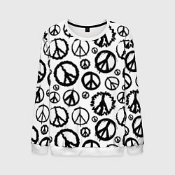 Мужской свитшот Many peace logo