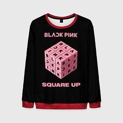 Свитшот мужской Blackpink Square up, цвет: 3D-красный