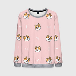 Мужской свитшот Pink corgi