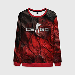 Мужской свитшот CS GO dark red texture