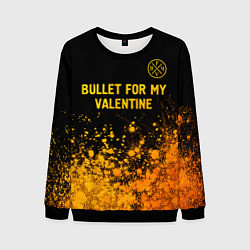 Мужской свитшот Bullet For My Valentine - gold gradient: символ св