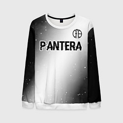 Мужской свитшот Pantera glitch на светлом фоне: символ сверху