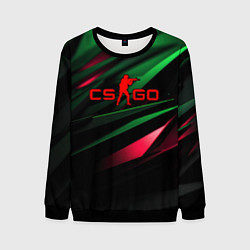 Свитшот мужской CS GO green red, цвет: 3D-черный