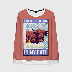 Мужской свитшот Ты пузырь в моей ванне