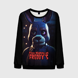 Свитшот мужской Five Nights at Freddys Bonnie, цвет: 3D-черный