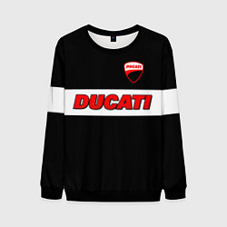 Свитшот мужской Ducati motors - черный, цвет: 3D-черный