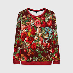 Мужской свитшот Платок цветочный узор