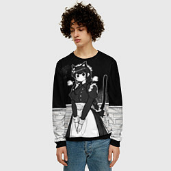 Свитшот мужской Коми сан у школьной доски, цвет: 3D-черный — фото 2